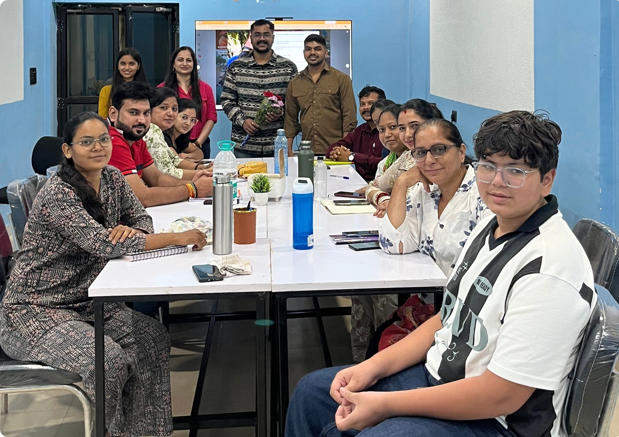 Visionbolt Instructors and Team Members Together - Amitesh, Guru, Bhupendra in Raipur